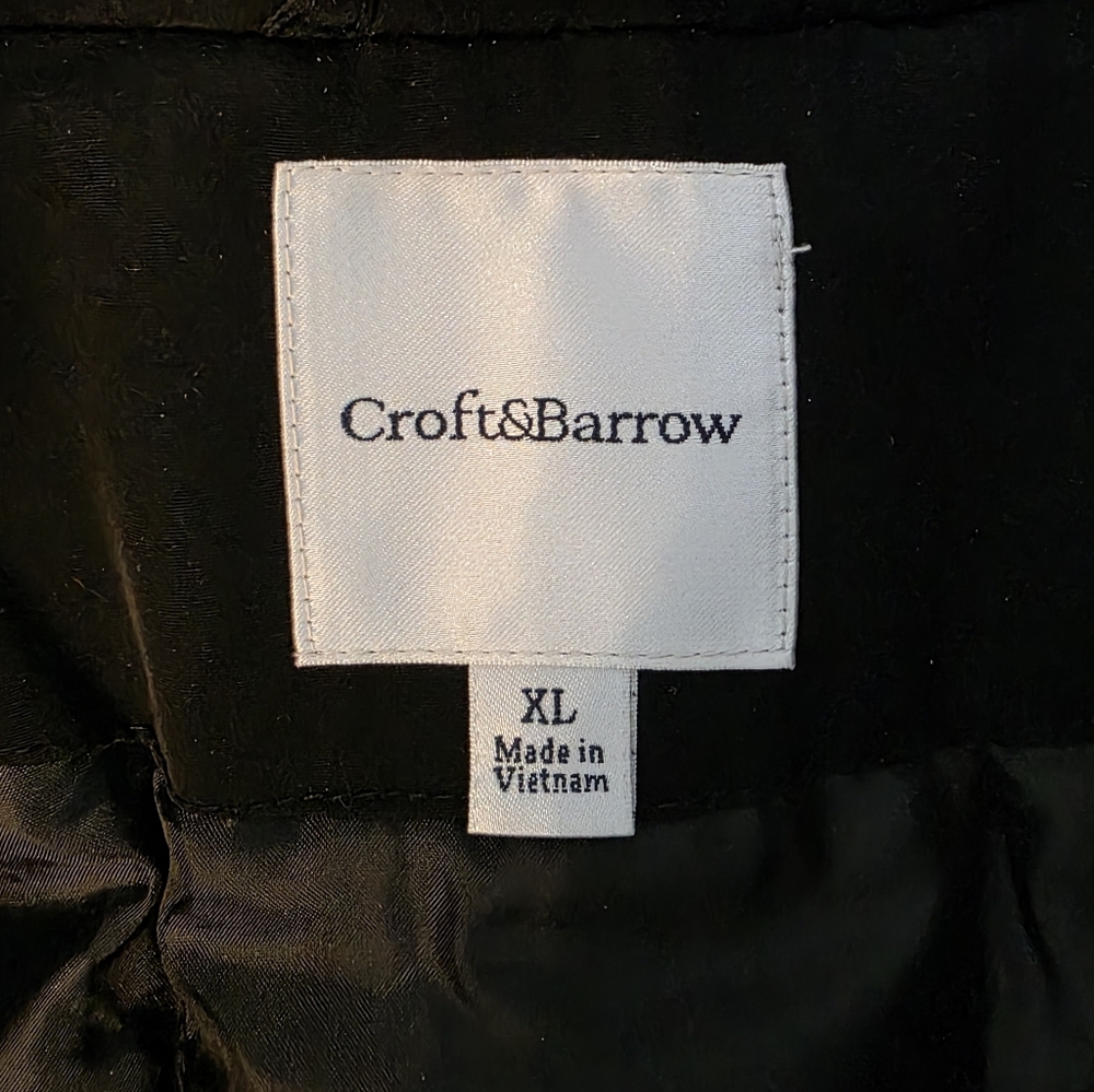 NWT Croft & Barrow Women's Black Parka Coat with Faux Fur Hood, Size XL - Picture 2 of 13